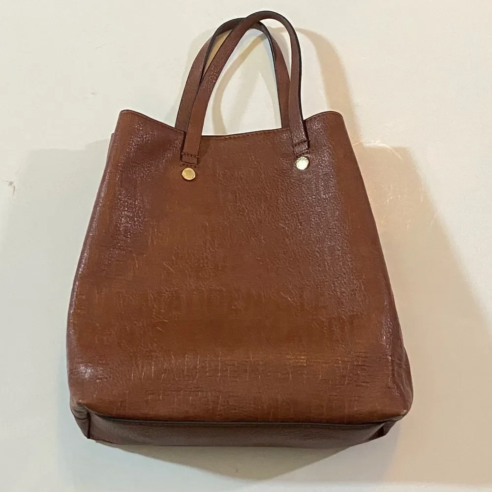 Steve Madden Embossed Brown Tote